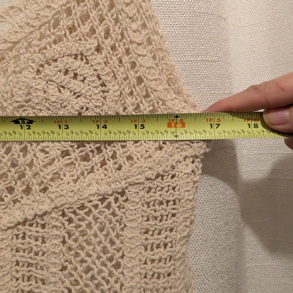 Rachel Zoe Cream Crochet Knit Top - Picture 11 of 11